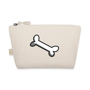 Knochen / Hundeknochen / Bone / os / Geschenkidee - Bio-Täschchen - Natur - Vorne