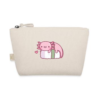 Cute Axolotl Sushi Funny - Organic Pouch - nature - Front