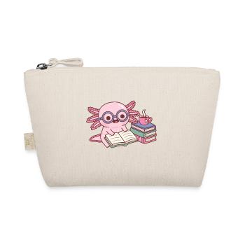 Axolotl mignon avec des lunettes lisant un livre - Trousse biologique - nature - Devant