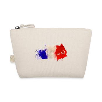 Moto Art Motorsport France Flag - Organic Pouch - nature - Front