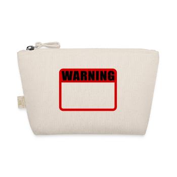 Warning Schild Warnung Achtungsschild Vektor - Bio-Täschchen - Natur - Vorne