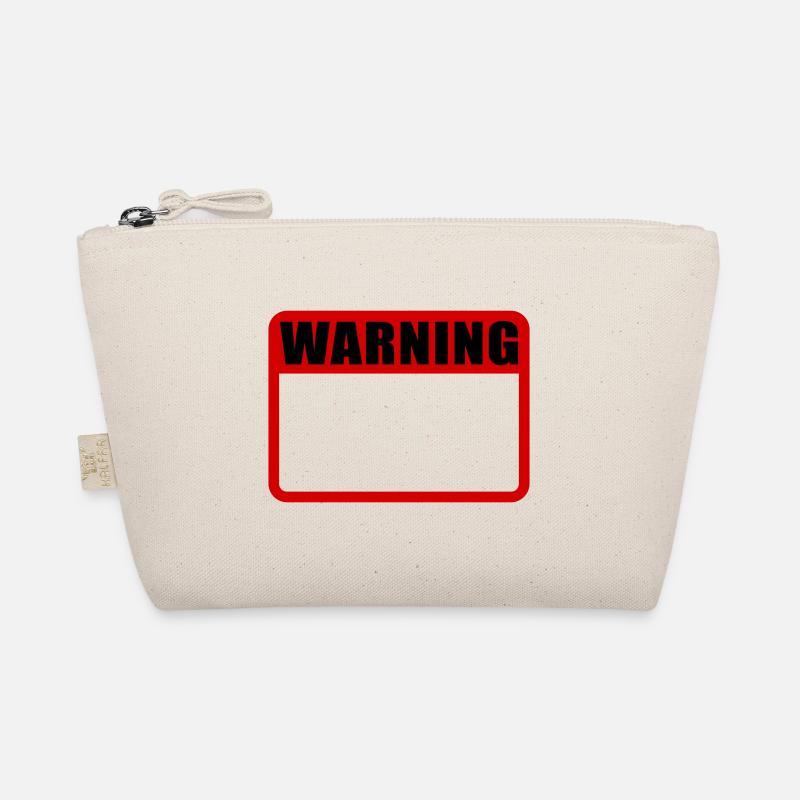 Warning Schild Warnung Achtungsschild Vektor - Bio-Täschchen - Natur