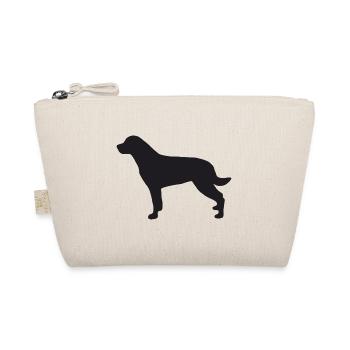 Rottweiler Silhouette - Bio-Täschchen - Natur - Vorne