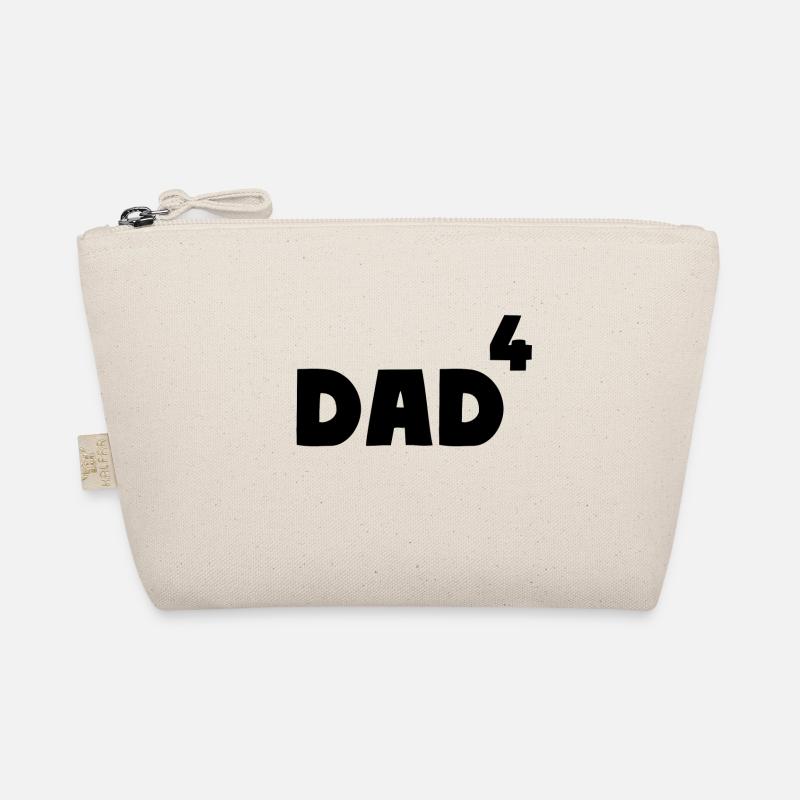 DAD HOCH VIER 4 Vater - Bio-Täschchen - Natur