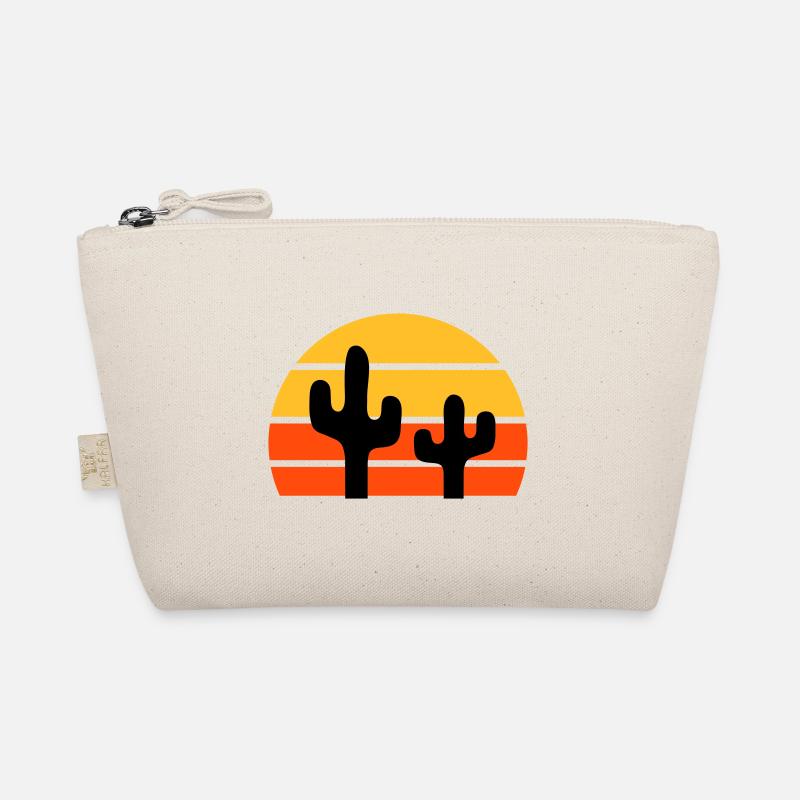 Two cacti in front of a half-sun Organic Pouch
