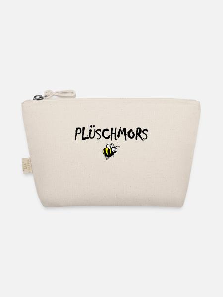 Plüschmors, Hummel, Plattdeutsch - Bio-Täschchen - Natur - Vorne