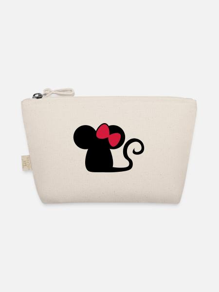 Mäuschenschleife / souris avec noeud Souris mignonne - Trousse biologique - nature - Devant
