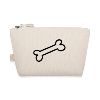 Dog bone Hundeknochen Geschenkidee gift idea - Bio-Täschchen - Natur - Vorne
