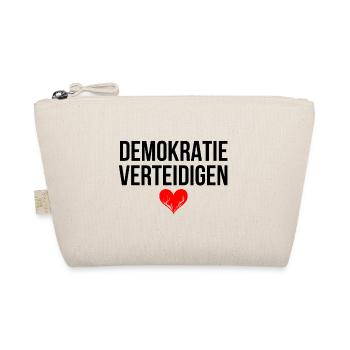 DEMOKRATIE VERTEIDIGEN - Bio-Täschchen - Natur - Vorne