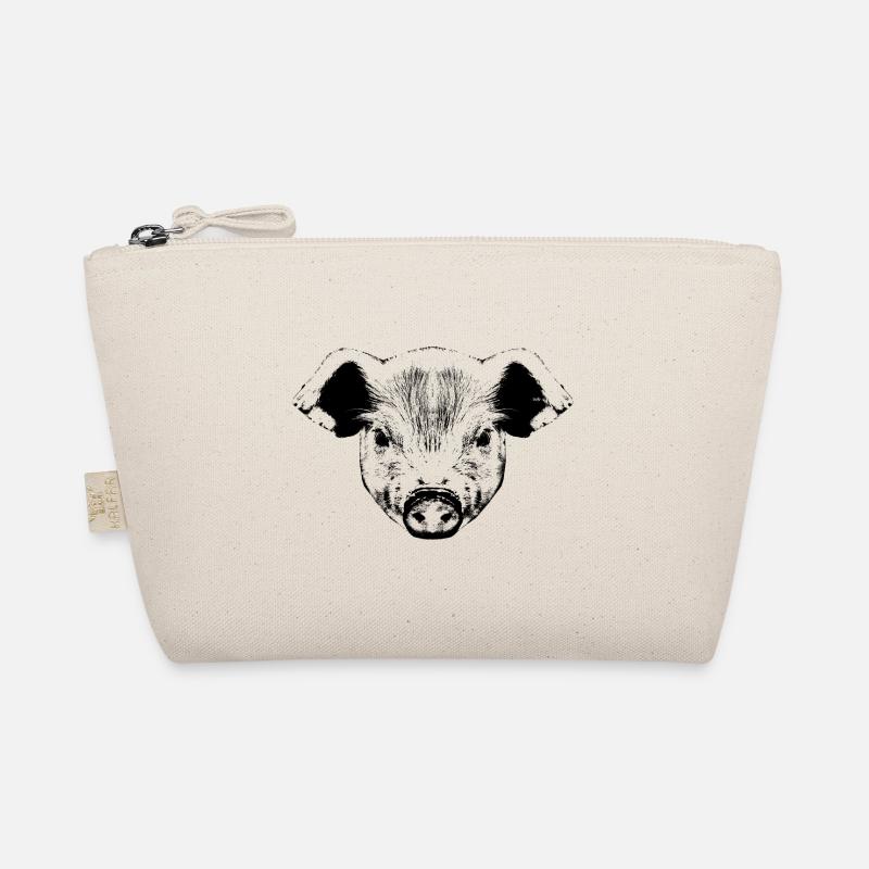 Piglet / Pig / Portrait Organic Pouch