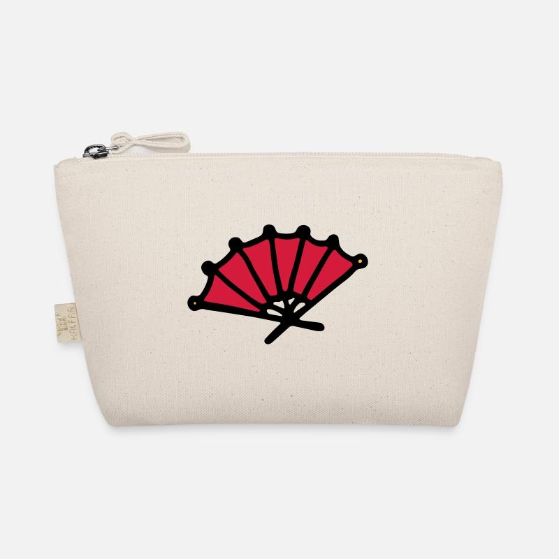 Asiatischer Fächer Handfächer asian hand fan Bio-Täschchen