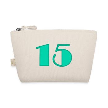 15 JAHRE,15. JUBILÄUM,GEBURTSTAG 15 JAHRE,FÜNFZEHN - Bio-Täschchen - Natur - Vorne