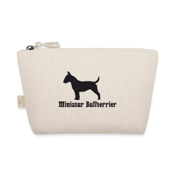 Bullterrier Silhouette - Bio-Täschchen - Natur - Vorne