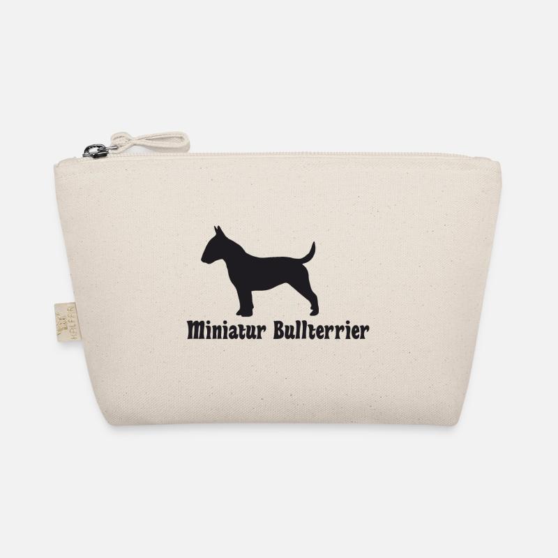 Bullterrier Silhouette Bio-Täschchen