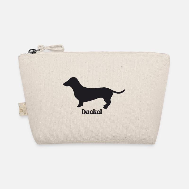 Dackel Silhouette Bio-Täschchen