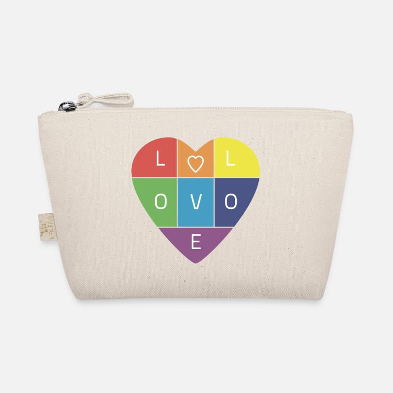 Regenbogen-Liebe Bio-Täschchen