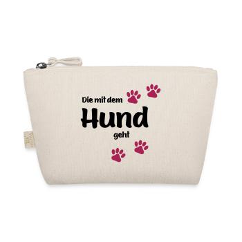 Die Mit Dem Hund Geht - Edition Colored Paw - Bio-Täschchen - Natur - Vorne