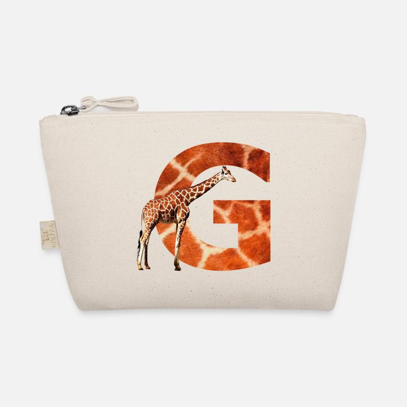 giraffe g - Bio-Täschchen - Natur
