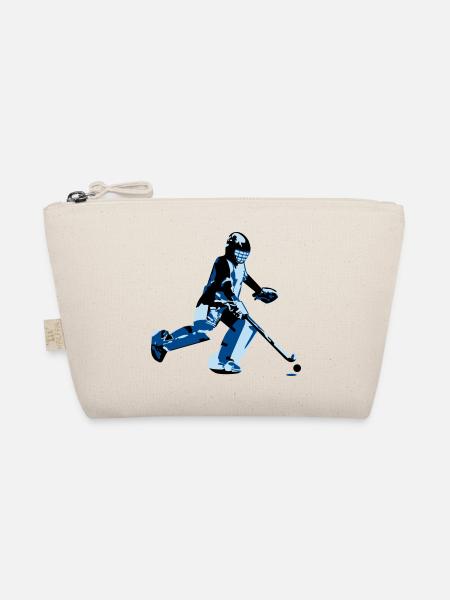Hockey Goalie - Bio-Täschchen - Natur - Vorne
