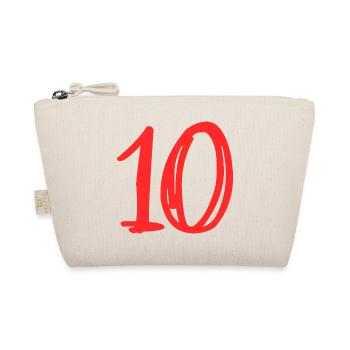 10 ANS. 10e ANNIVERSAIRE. ANNIVERSAIRE 10 ANS.10 - Trousse biologique - nature - Devant