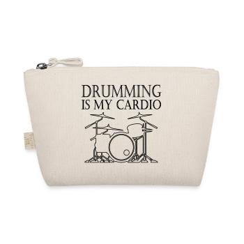 Drumming is my Cardio - Bio-Täschchen - Natur - Vorne