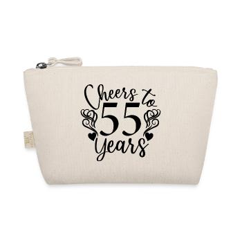 Prost auf 55 Jahre 55. Geburtstag - Bio-Täschchen - Natur - Vorne