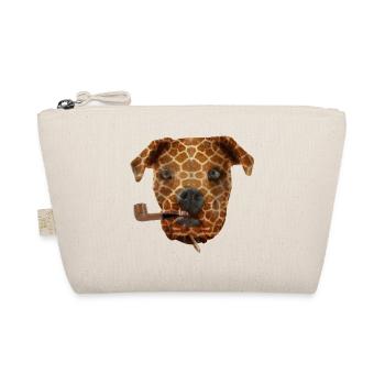 Dog giraffe skin smoking pipe - Organic Pouch - nature - Front