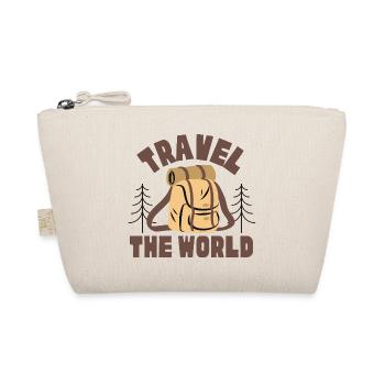 Travel the World (Rucksack, Bäume) (Geschenkidee) - Bio-Täschchen - Natur - Vorne
