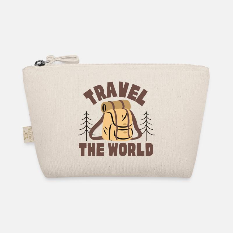 Travel the World (Backpack, Trees) (Gift Idea) Organic Pouch