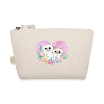 Cat Love - Organic Pouch - nature - Front