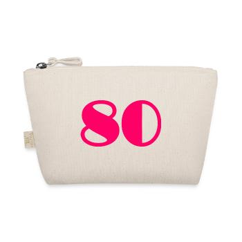 80. 80 ANS. 80e ANNIVERSAIRE. ANNIVERSAIRE 80 ANS. - Trousse biologique - nature - Devant