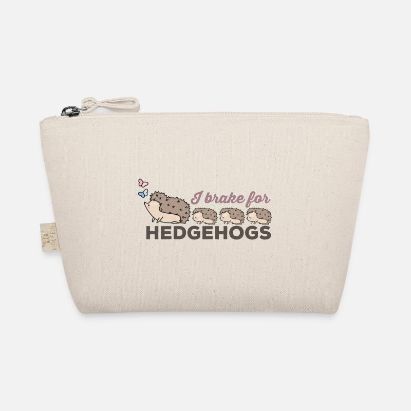 I brake for hedgehogs, for hedgehog lovers Organic Pouch