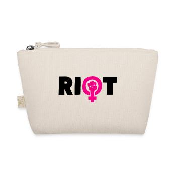 Riot Girl Power - Organic Pouch - nature - Front