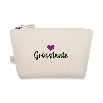Grosstante Großtante Grosstanten Beste Tante - Bio-Täschchen - Natur - Vorne