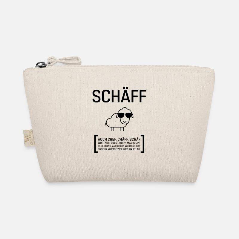 SCHÄFF CHEF CHÄFF BOSS Black Geschenkidee Bio-Täschchen