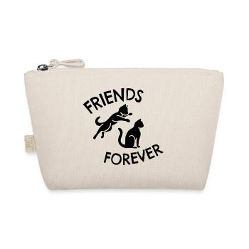 Spielende Katzen Playing Cats Friends forever - Bio-Täschchen - Natur - Vorne