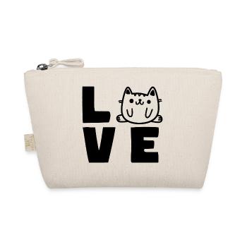 CAT LOVE Cat Lover - Organic Pouch - nature - Front
