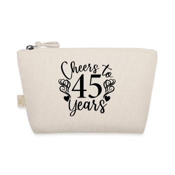 Vive le 45e anniversaire de 45 ans - Trousse biologique - nature - Devant