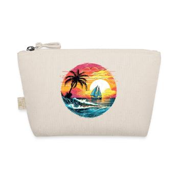Voile, Coucher de soleil, Mer, Palmiers, Voilier - Trousse biologique - nature - Devant