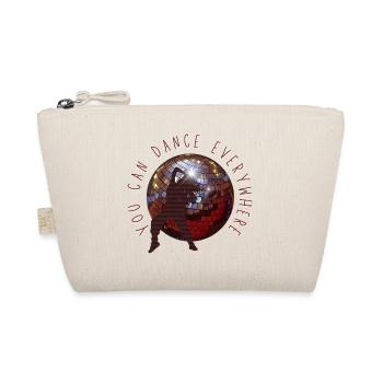 You can dance everywhere Tanzen Discokugel - Bio-Täschchen - Natur - Vorne