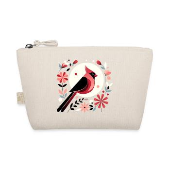 Cardinal and flowers - Organic Pouch - nature - Front