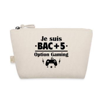 Bac+5 option gaming, fête des pères, cadeau noël - Trousse biologique - nature - Devant