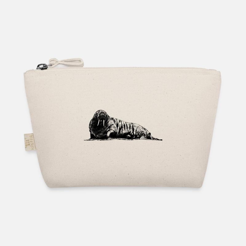 Walrus Graphic Organic Pouch
