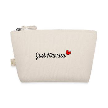 GERADE VERHEIRATET. VALENTINSTAG. JUNGGESELLINNENABSCHIED. ICH LIEBE DICH - Bio-Täschchen - Natur - Vorne