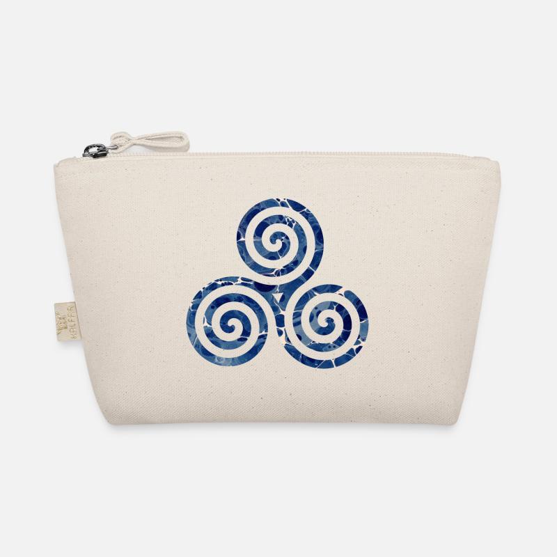 Celtic symbol 12 triskele e 12 Organic Pouch