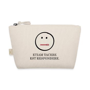 Silence is also a Latin answer - Organic Pouch - nature - Front