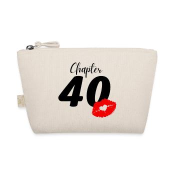 40. Geburtstag - Bio-Täschchen - Natur - Vorne