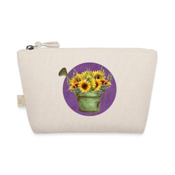 Sonnenblumen in der Gießkanne - Bio-Täschchen - Natur - Vorne