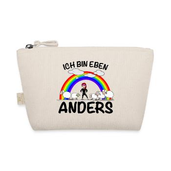 Ich bin eben anders als andere - Bio-Täschchen - Natur - Vorne
