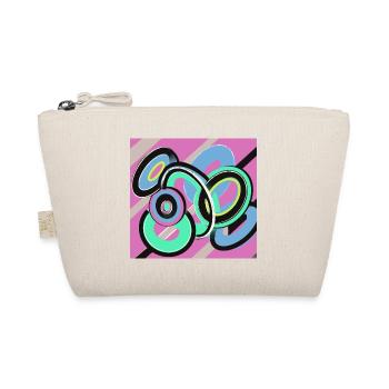 Cooles Gute Laune Retro Pop Art Design abstrakt - Bio-Täschchen - Natur - Vorne